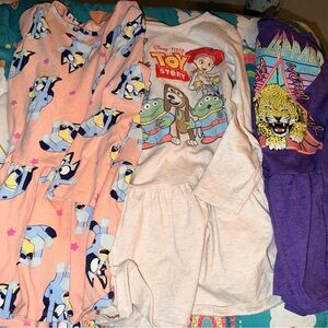 Disney Kids Nightgowns - Pink, Cream, and Purple